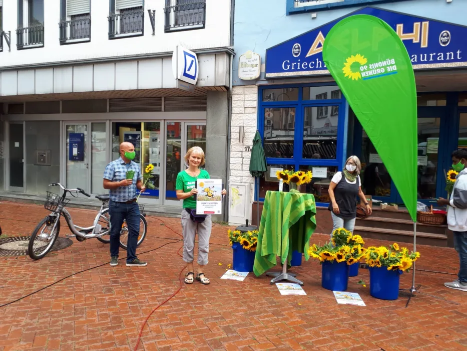 Grüner Stand am Erkelenzer Wochenmarkt