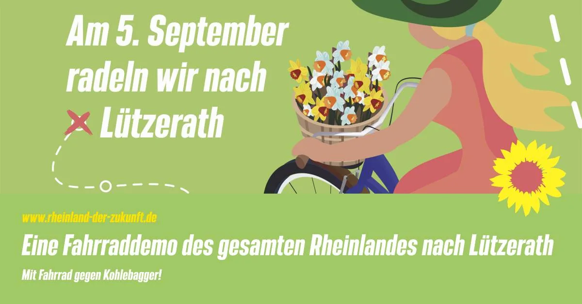 Mit Fahrrad gegen Kohlebagger – Fahrraddemo am 5. September